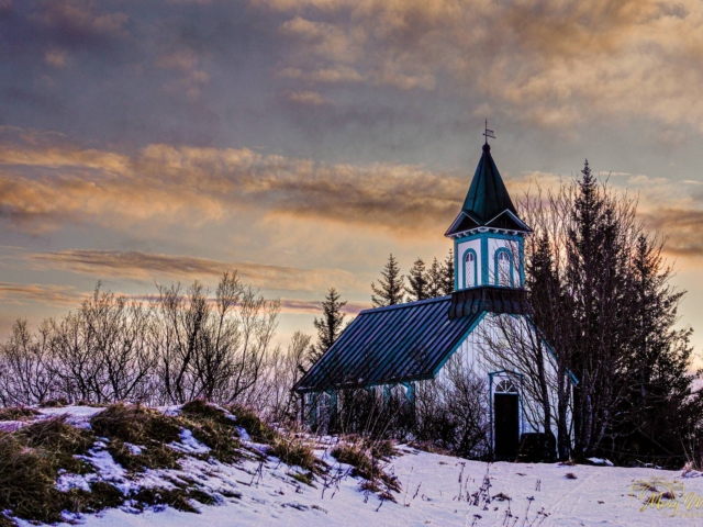 Church Thingvellir National Park Iceland