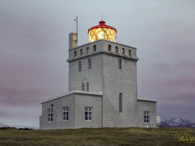Dyrh&oacute;laey Lighthouse Iceland
