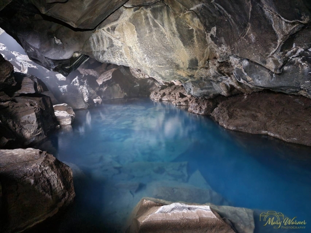 Grjótagjá Blue Water Cave Iceland