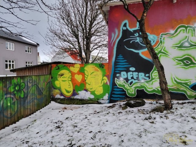 Colorful Grafitti Reykjavik Iceland