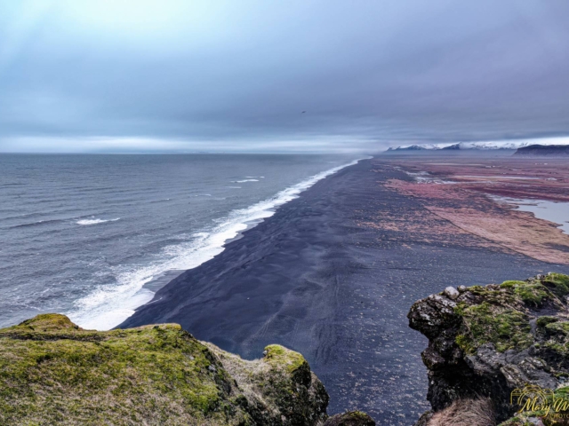 Dyrh&oacute;laey Iceland Black Sand Beach