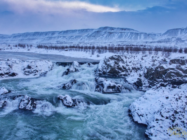 Glanni Waterfall Nordura River West Iceland