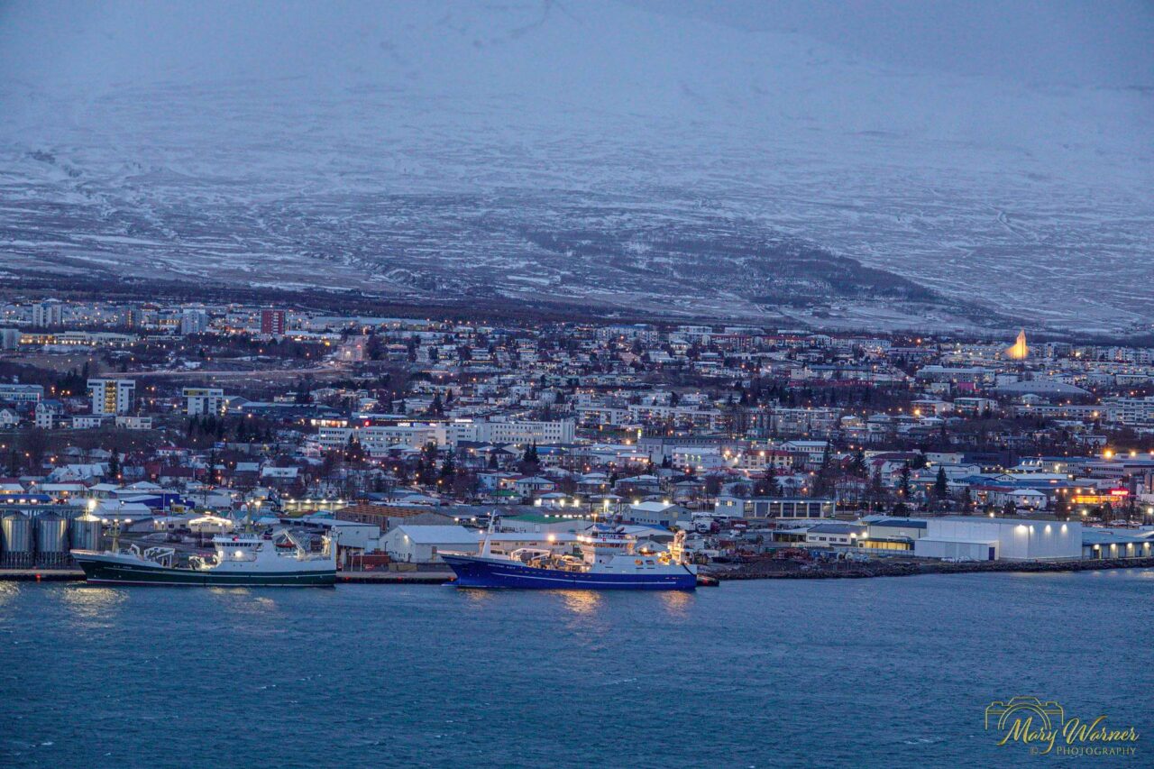 View of Akureyri Iceland